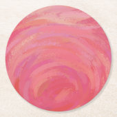 Salmon Swirl Ronde Kartonnen Onderzetter (Voorkant)