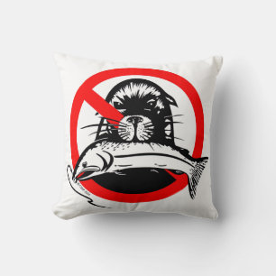 Salmon Thief Boat Pillow Kussen