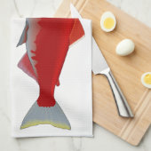 Salmon Twins Theedoek (Quarter Fold)