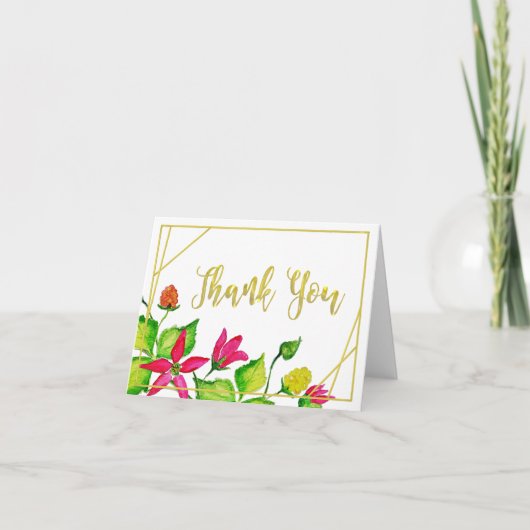 Salmonberry Thank You Note Card Notitiekaartje (Voorkant)