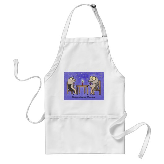 Salmonchanische Evening Apron Standaard Schort (Voorkant)