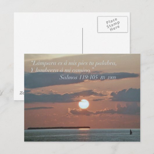 Salmos 119-105 briefkaart (Voorkant / Achterkant)