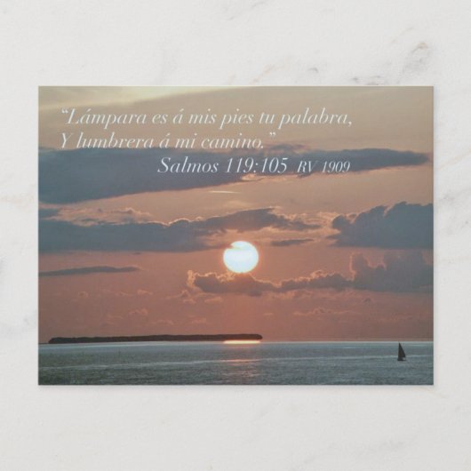 Salmos 119-105 briefkaart (Voorkant)