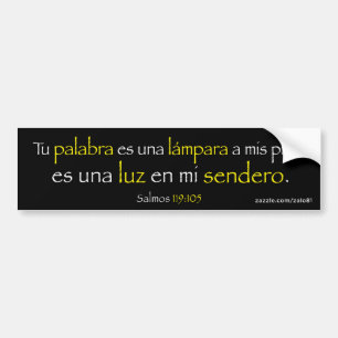 Salmos 119:105 bumpersticker