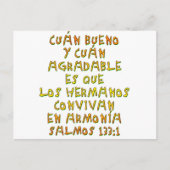 Salmos 133:1 briefkaart (Voorkant)