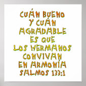 Salmos 133:1 poster (Voorkant)