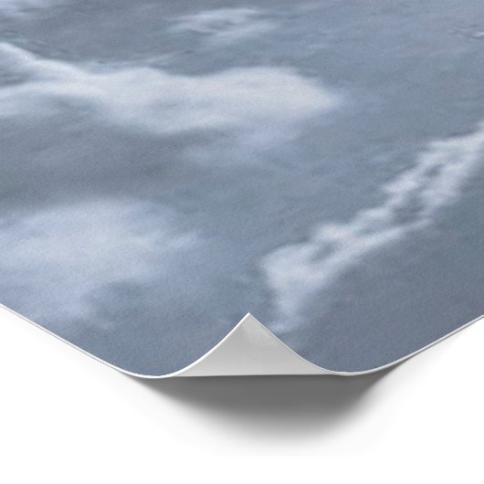 Salmos 27:1 con el Cielo Poster (Hoek)