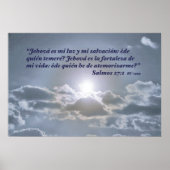 Salmos 27:1 con el Cielo Poster (Voorkant)