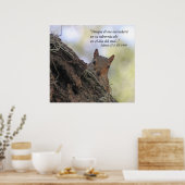 Salmos 27-5 con Ardilla Poster (Keuken)