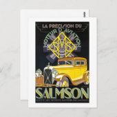 Salmson Autombiles - Moteur D' Aviation Briefkaart (Voorkant / Achterkant)