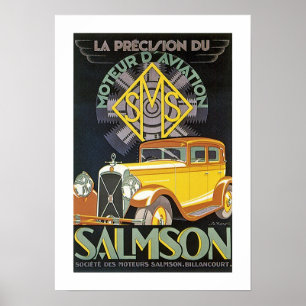 Salmson Automobile Ad Poster
