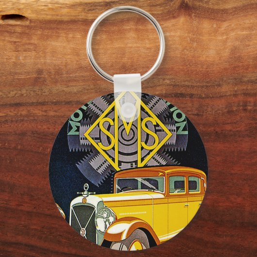 Salmson Automobile Ad Sleutelhanger (Voorkant)