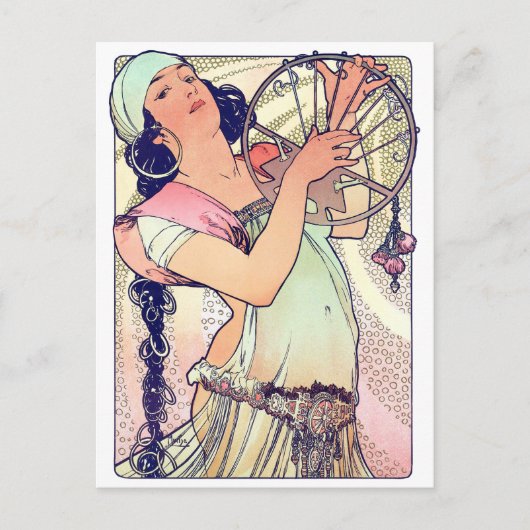 Salome, Alphonse Mucha Briefkaart (Voorkant)