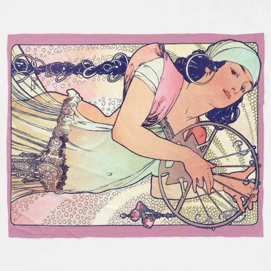 Salome, Alphonse Mucha Fleece Deken (Voorkant (Horizontaal))