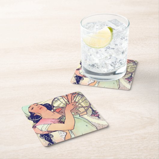 Salome, Alphonse Mucha Kartonnen Onderzetters (Insitu)