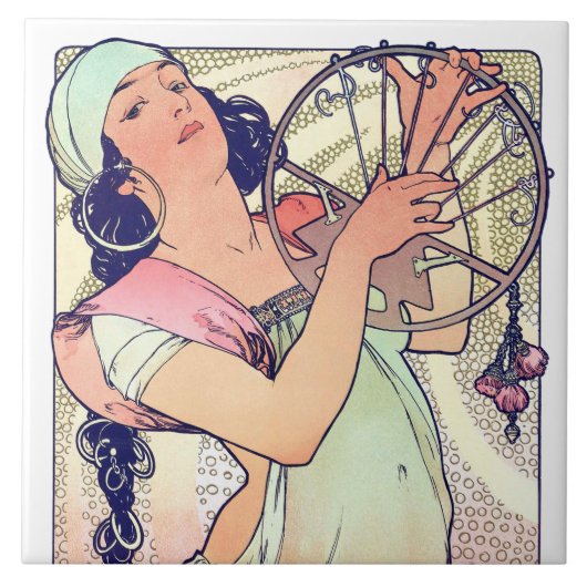 Salome, Alphonse Mucha Tegeltje (Voorkant)