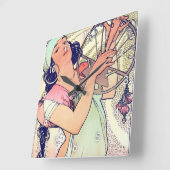 Salome, Alphonse Mucha Vierkante Klok (Hoek)