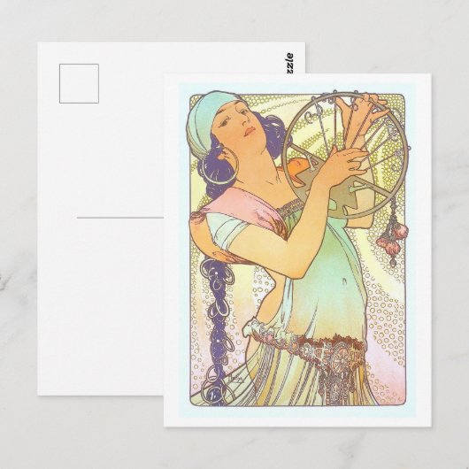 Salomé by Alphonse Mucha Postcard Briefkaart (Voorkant / Achterkant)