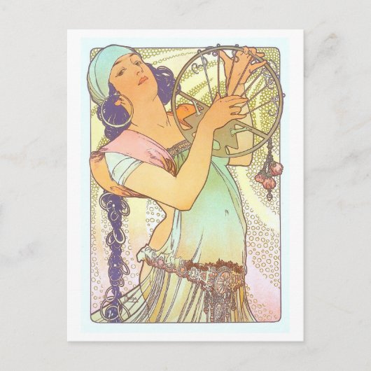 Salomé by Alphonse Mucha Postcard Briefkaart (Voorkant)