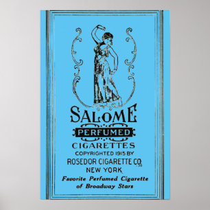 Salome Cigaretten Ad Poster