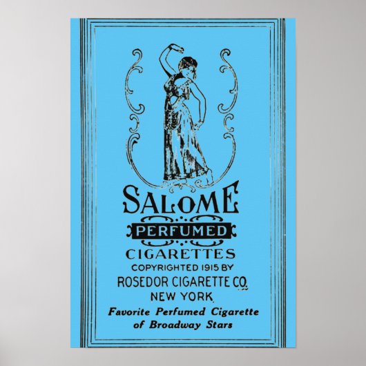 Salome Cigaretten Ad Poster (Voorkant)