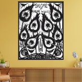 Salome hoes illustratie canvas afdruk (Insitu (Woonkamer))