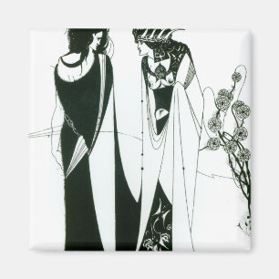 Salome met haar moeder, Herodias, 1894 (litho) Magneet