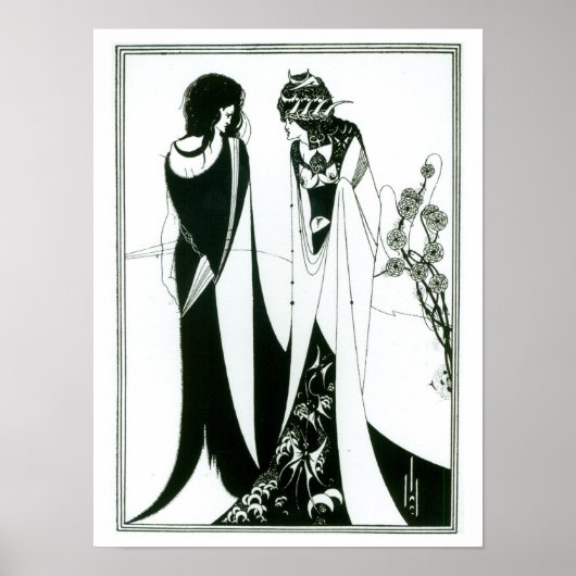 Salome met haar moeder, Herodias, 1894 (litho) Poster (Voorkant)