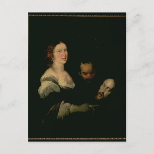 Salome met het hoofd van Sint-John de Baptist Briefkaart (Voorkant)
