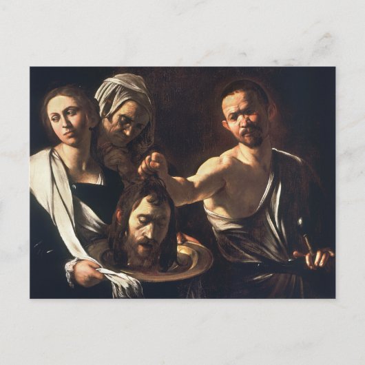 Salome met hoofd van Johannes de Doper - Caravaggi Briefkaart (Voorkant)