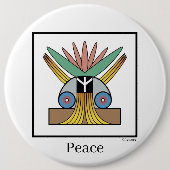 Salome Peace Ronde Button 6,0 Cm (Voorkant)