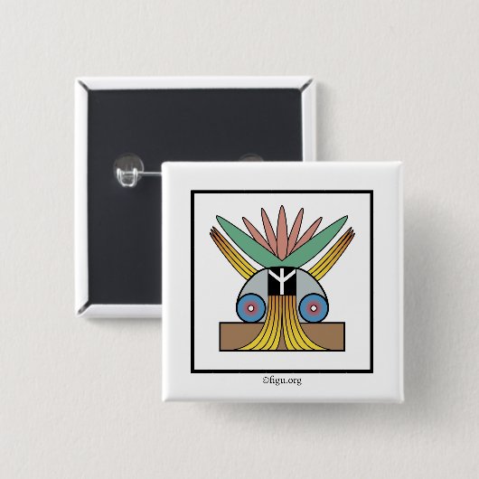 Salome Peace Symbol BUTTON (Voorkant /achterkant)