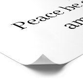 Salome Peace Symbol & Meditation Mantra Poster (Hoek)