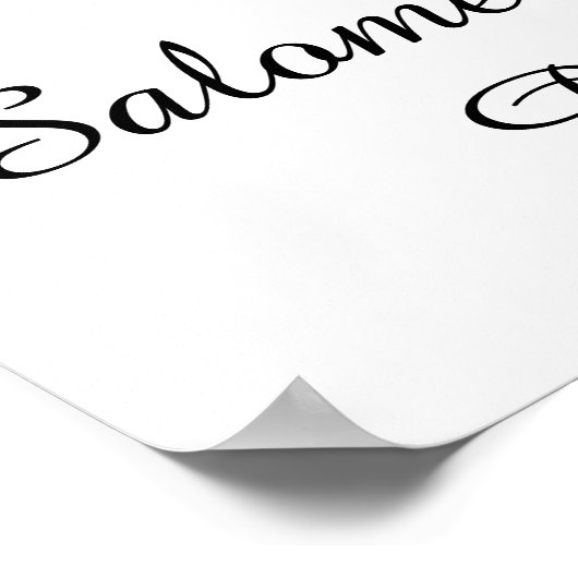 Salome Peace Symbol & Meditation Mantra Poster (Hoek)