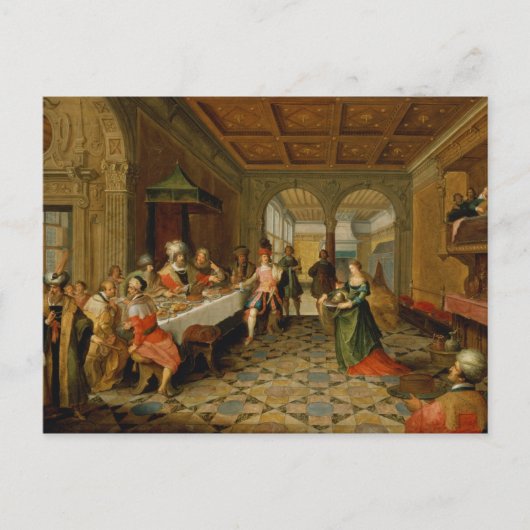 Salome presenteert het hoofd van de St. John de Briefkaart (Voorkant)