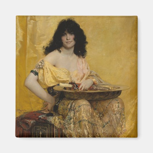 Salomé (Vrouw Portrait) (door Henri Regnault) Magneet (Voorkant)