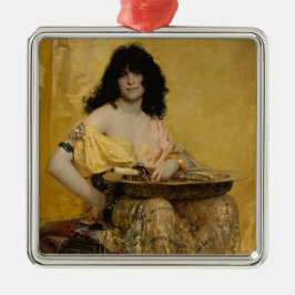 Salomé (Vrouw Portrait) (door Henri Regnault) Metalen Ornament