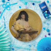 Salomé (Vrouw Portrait) (door Henri Regnault) Papieren Bordje (Feest)