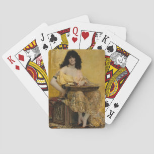 Salomé (Vrouw Portrait) (door Henri Regnault) Pokerkaarten