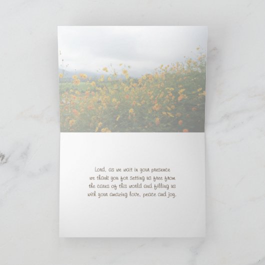 Salomo 2:10-12, Bijbelvers, Bloemen Kaart (Binnen)