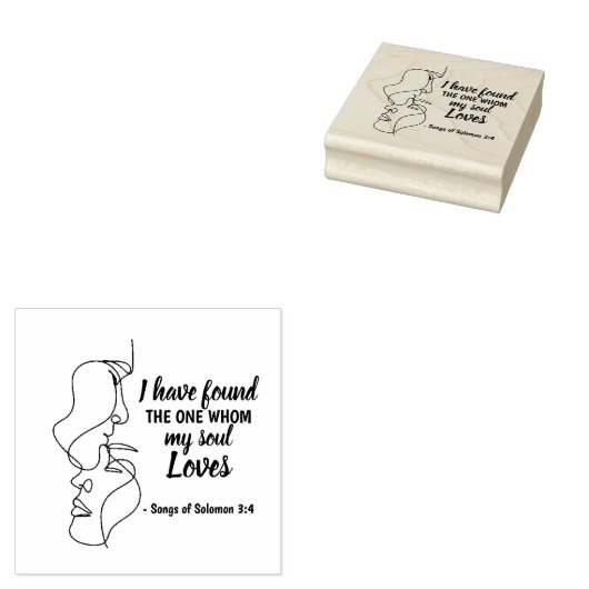 Salomo 3:4 Bijbelse Valentijnse liederen van het p Rubberstempel (Gestempeld)