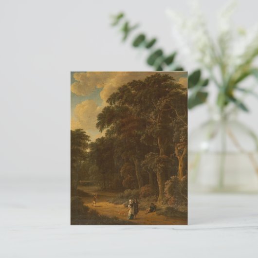 Salomon Rombouts - Boslandschap met bos... Briefkaart (Staand voorkant)