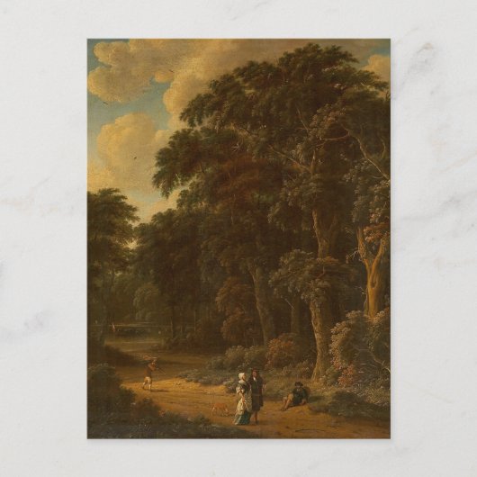 Salomon Rombouts - Boslandschap met bos... Briefkaart (Voorkant)