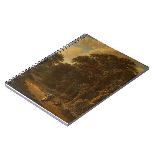 Salomon Rombouts - Boslandschap met bos... Notitieboek (Linkerzijde)