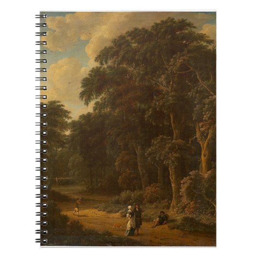 Salomon Rombouts - Boslandschap met bos... Notitieboek (Voorkant)
