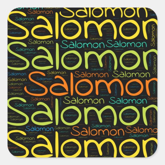 Salomon Vierkante Sticker (Voorkant)