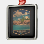 Salomoneilanden Metalen Ornament (Links)