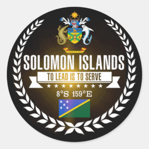Salomoneilanden Ronde Sticker