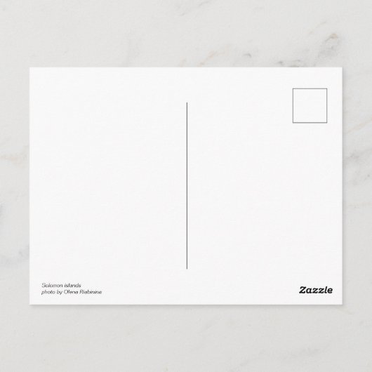 Salomonseilanden Briefkaart (Achterkant)