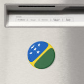 Salomonseilanden Fisheye Flag Magnet (Insitu (Vaatwasser))